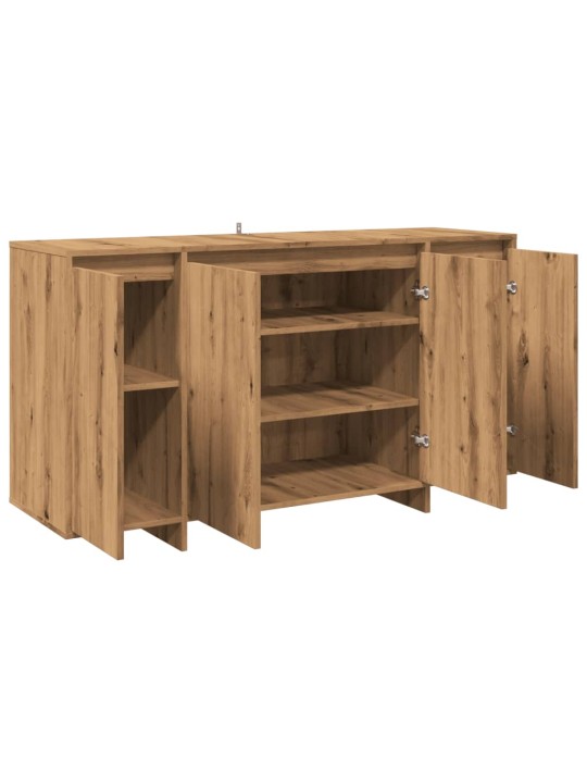 PUHVETKAPP ARTISAN OAK 135X41X75 CM ENGINEERED WOOD