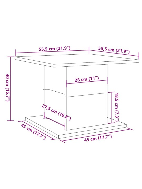 DIIVANILAUD VANA PUIT 55,5X55,5X40 CM TEHNILINE PUIT