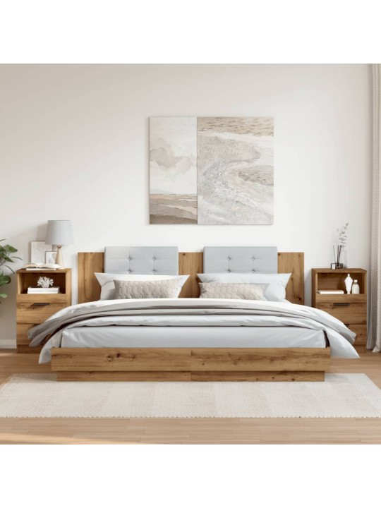 ÖÖKAPID 2 TK ARTISAN OAK 40X36X65 CM ENGINEERED WOOD