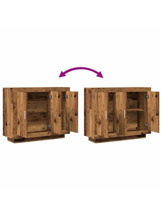 PUHVETKAPP OLD WOOD 92X35X75 CM ENGINEERED WOOD