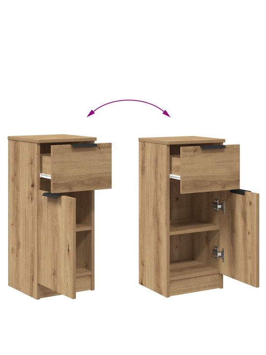 PUHVETKAPP ARTISAN OAK 30X30X70 CM ENGINEERED WOOD