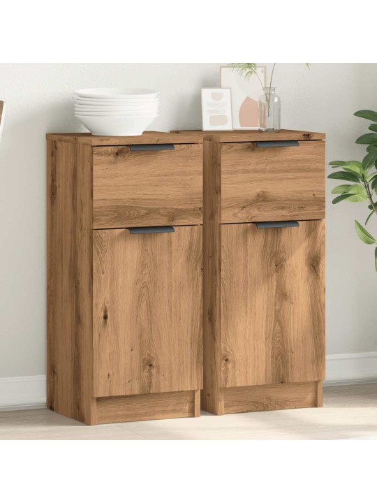 PUHVETKAPID 2 TK ARTISAN OAK 30X30X70 CM ENGINEERED WOOD