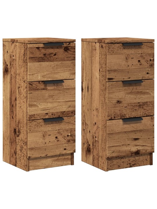 PUHVETKAPID 2 TK VANA PUIT 30X30X70 CM ENGINEERED WOOD