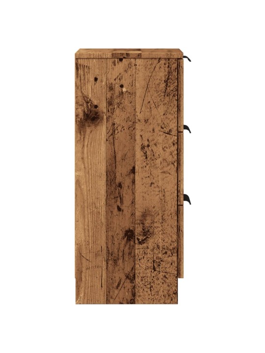 PUHVETKAPID 2 TK VANA PUIT 30X30X70 CM ENGINEERED WOOD