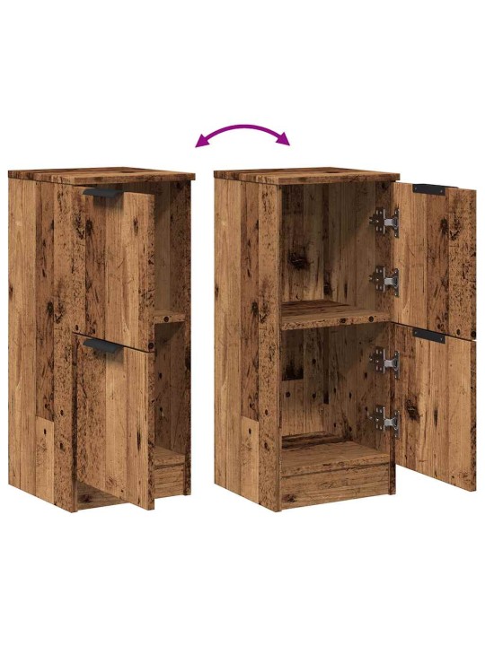 PUHVETKAPID 2 TK VANA PUIT 30X30X70 CM ENGINEERED WOOD
