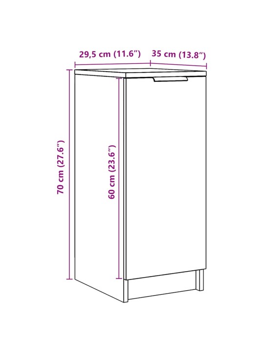 KINGAKAPP ARTISAN TAMM 29,5X35X70 CM EHITUSPUIT