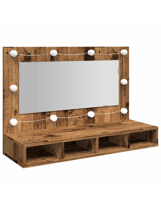 PEEGELKAPP LED-IGA OLD WOOD 90X31,5X62 CM
