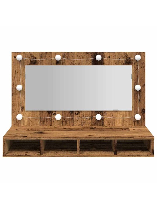 PEEGELKAPP LED-IGA OLD WOOD 90X31,5X62 CM