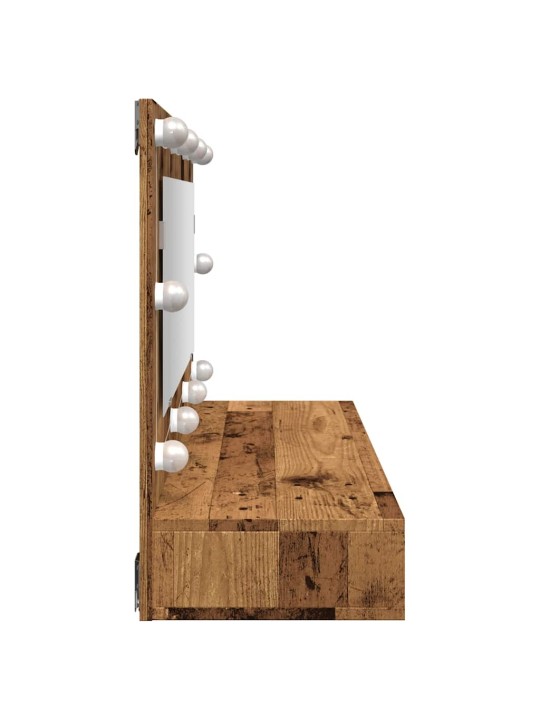 PEEGELKAPP LED-IGA OLD WOOD 90X31,5X62 CM
