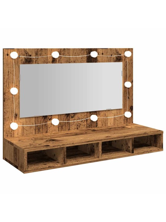 PEEGELKAPP LED-IGA OLD WOOD 90X31,5X62 CM