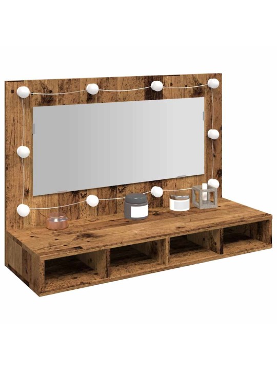 PEEGELKAPP LED-IGA OLD WOOD 90X31,5X62 CM