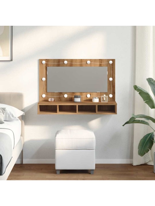 PEEGELKAPP LED-GA ARTISAN OAK 90X31,5X62 CM