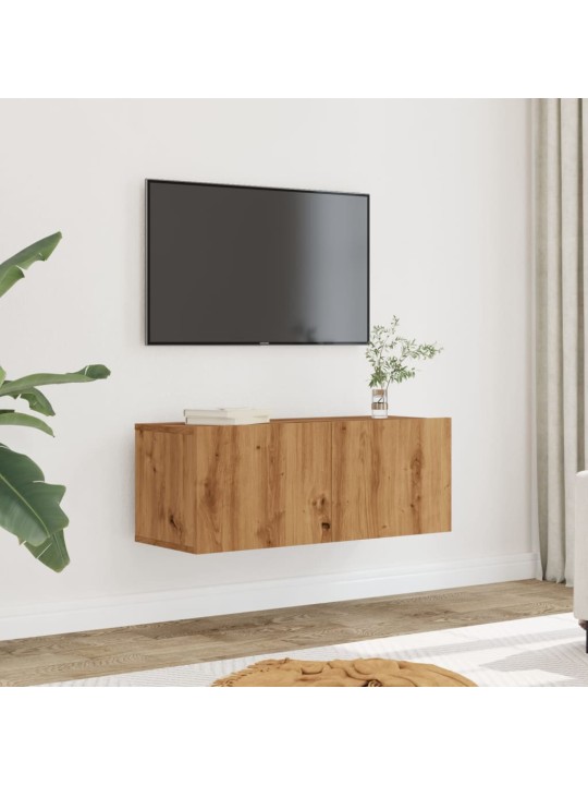 2-OSALINE SEINALE PAIGALDATAV TELERIKAPI KOMPLEKT ARTISIAN OAK