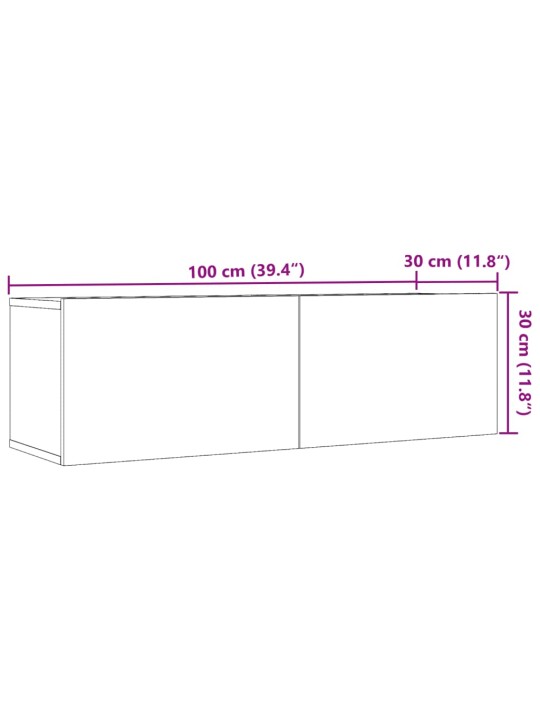 Seinale kinnitatavad telerikapid 2 tk, vana puit, 100x30x30 cm