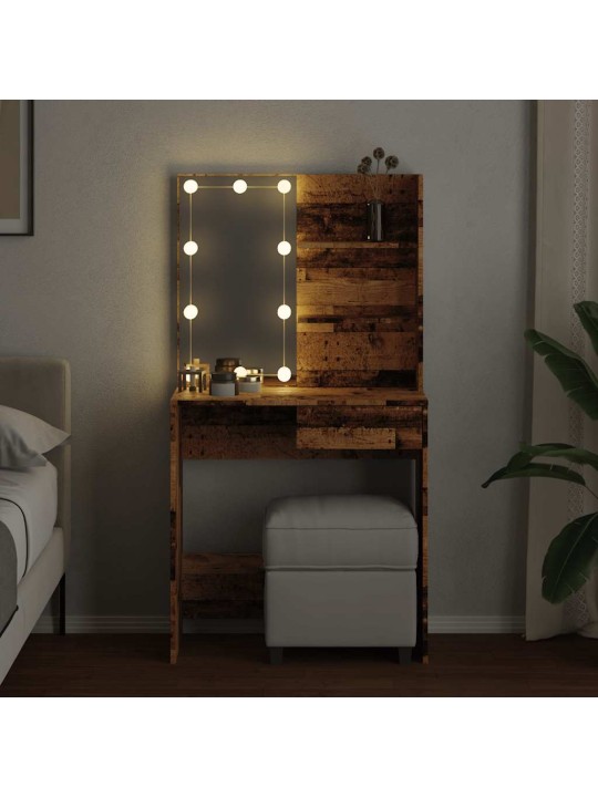 TUALETTLAUD LED OLD WOODIGA 74,5X40X141 CM
