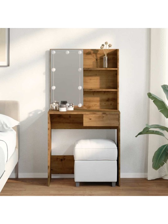TUALETTLAUD LED-GA ARTISAN OAK 74,5X40X141 CM