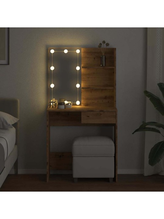 TUALETTLAUD LED-GA ARTISAN OAK 74,5X40X141 CM