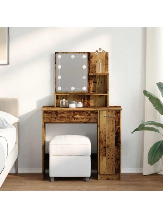 TUALETTLAUD LED OLD WOODIGA 86,5X35X136 CM