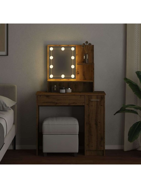 TUALETTLAUD LED-GA ARTISAN OAK 86,5X35X136 CM