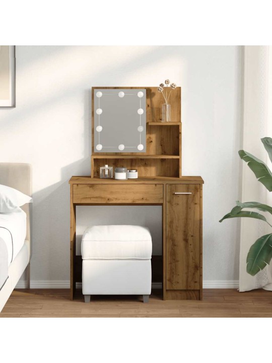 TUALETTLAUD LED-GA ARTISAN OAK 86,5X35X136 CM
