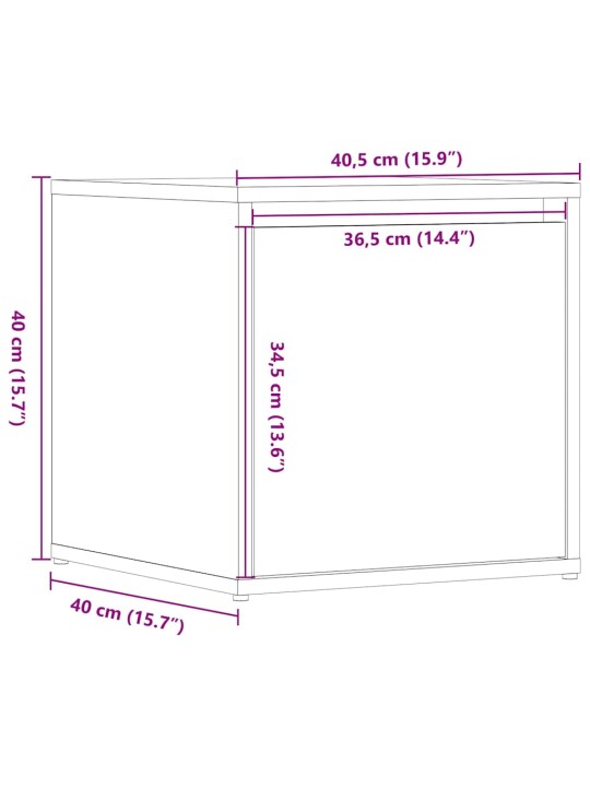 KAST SAHTEL ARTISAN TAMM 40,5X40X40 CM EHITUSPUIT