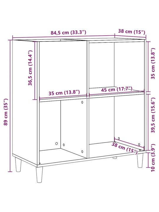 PLAADIKAPP OLD WOOD 84,5X38X89 CM ENGINEERED WOOD