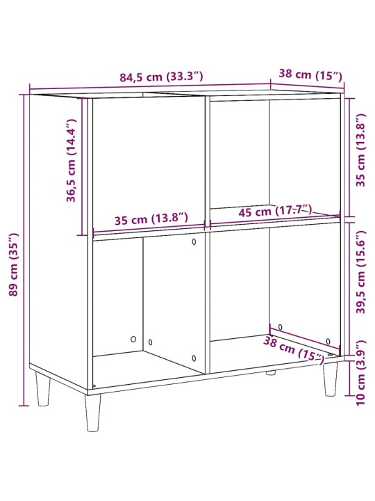 PLAADIKAPP ARTISAN TAMM 84,5X38X89 CM EHITUSPUIT