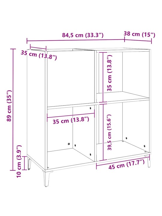 PLAADIKAPP ARTISAN TAMM 84,5X38X89 CM EHITUSPUIT