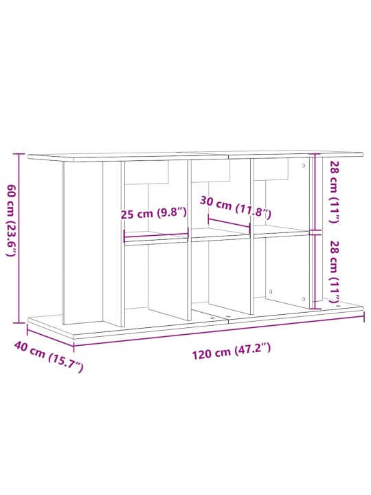 AKVAARIUM STEND VANA PUIT 120X40X60 CM ENGINEERED WOOD