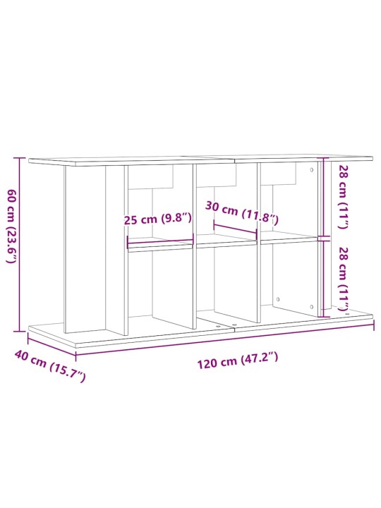 AKVAARIUMI ALUS ARTISAN TAMM 120X40X60 CM EHITUSPUIT