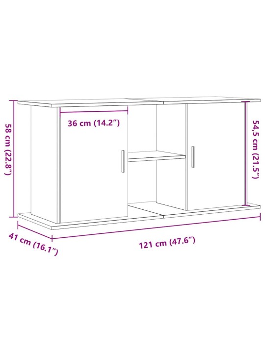 AKVAARIUM STEND VANA PUIT 121X41X58 CM ENGINEERED WOOD