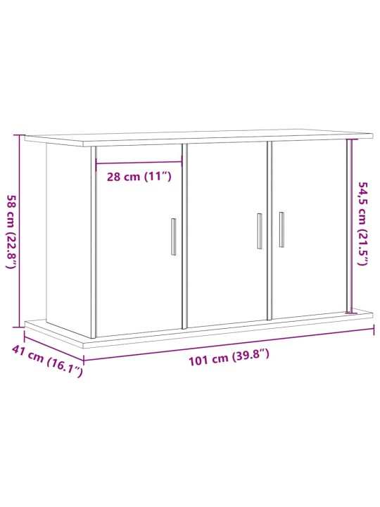 AKVAARIUMI ALUS ARTISAN TAMM 101X41X58 CM EHITUSPUIT