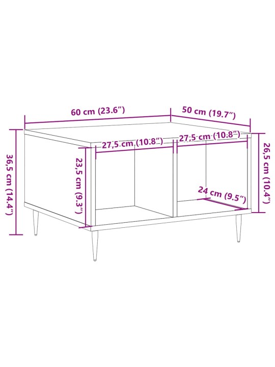 DIIVANILAUD OLD WOOD 60X50X36,5 CM ENGINEERED WOOD