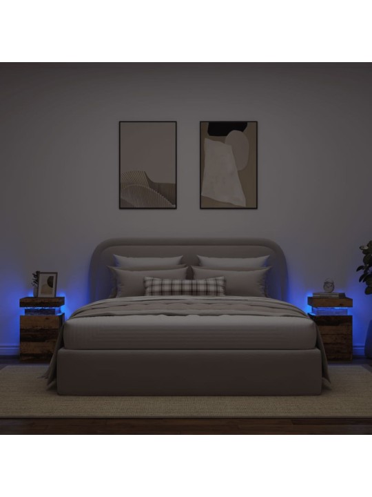 ÖÖKAPP 2 TK, LED, VANA PUIT, 35X39X55 CM, TEHISPUIT
