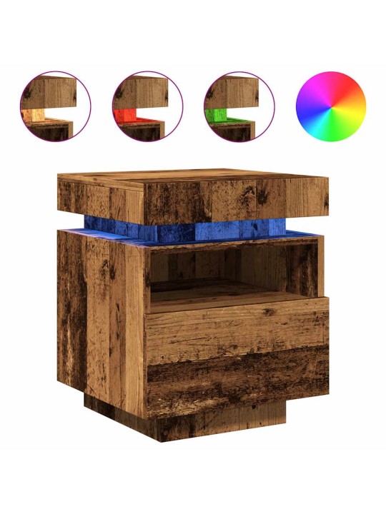 ÖÖKAPP LED-VALGUSTITEGA VANA PUIT 40X39X48,5 CM