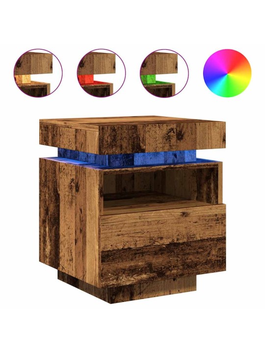 LED-VALGUSTITEGA ÖÖKAPID 2 TK VANA PUIT 40X39X48,5 CM
