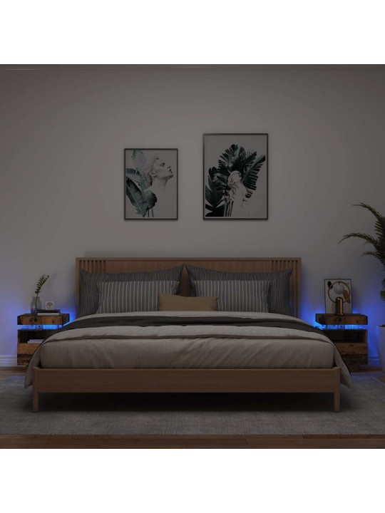 LED-VALGUSTITEGA ÖÖKAPID 2 TK VANA PUIT 40X39X48,5 CM