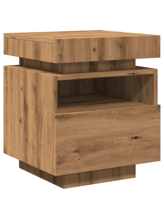 LED-VALGUSTITEGA ÖÖKAPP ARTISAN TAMM 40X39X48,5 CM