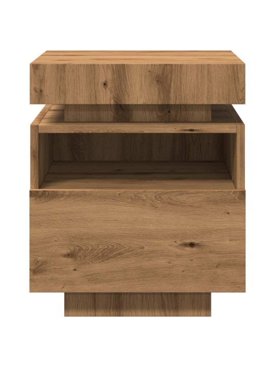 LED-VALGUSTITEGA ÖÖKAPP ARTISAN TAMM 40X39X48,5 CM