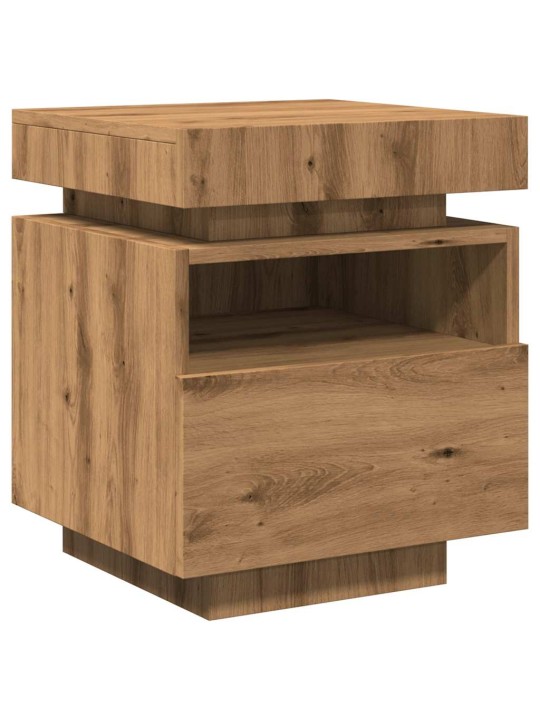 LED-VALGUSTITEGA ÖÖKAPID 2 TK ARTISAN OAK 40X39X48,5 CM