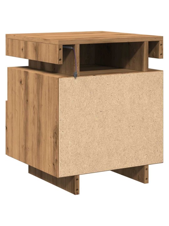 LED-VALGUSTITEGA ÖÖKAPID 2 TK ARTISAN OAK 40X39X48,5 CM