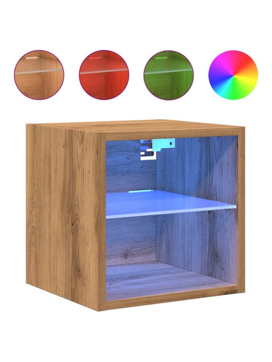 TV SEINAKAPP LED-VALGUSTITEGA ARTISAN TAMM 30X28,5X30 CM