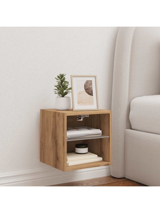 TV SEINAKAPP LED-VALGUSTITEGA ARTISAN TAMM 30X28,5X30 CM