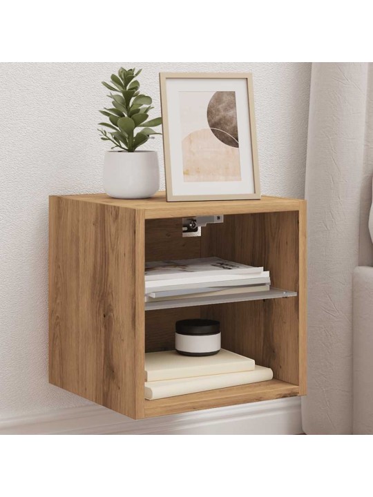TV SEINAKAPP LED-VALGUSTITEGA ARTISAN TAMM 30X28,5X30 CM