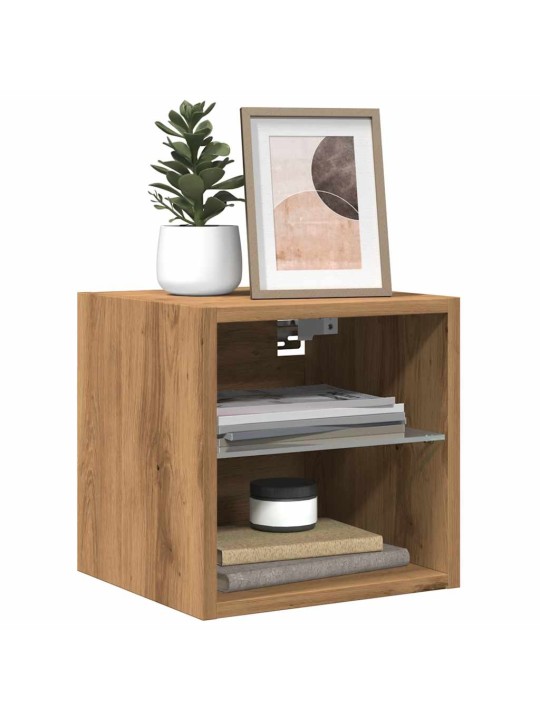 TV SEINAKAPP LED-VALGUSTITEGA ARTISAN TAMM 30X28,5X30 CM