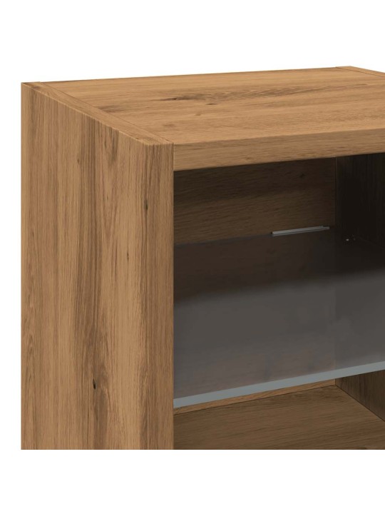TV SEINAKAPID LED VALGUSTITEGA 2 TK ARTISAN OAK 30X28,5X30 CM