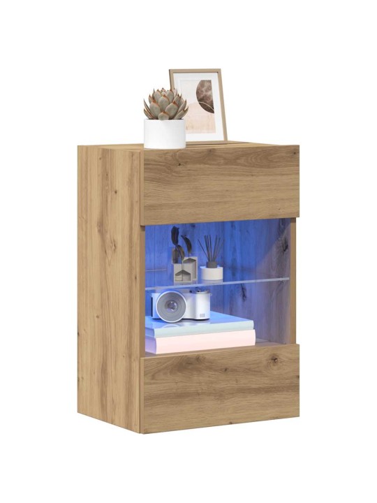 TV SEINAKAPID LED VALGUSTITEGA 2 TK ARTISAN OAK 40X30X60,5 CM