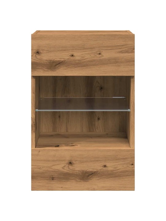 TV SEINAKAPID LED VALGUSTITEGA 2 TK ARTISAN OAK 40X30X60,5 CM
