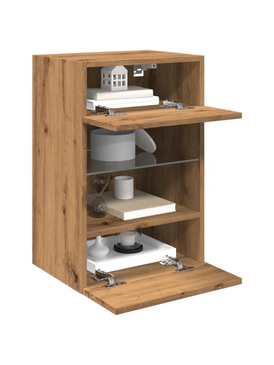 TV SEINAKAPID LED VALGUSTITEGA 2 TK ARTISAN OAK 40X30X60,5 CM