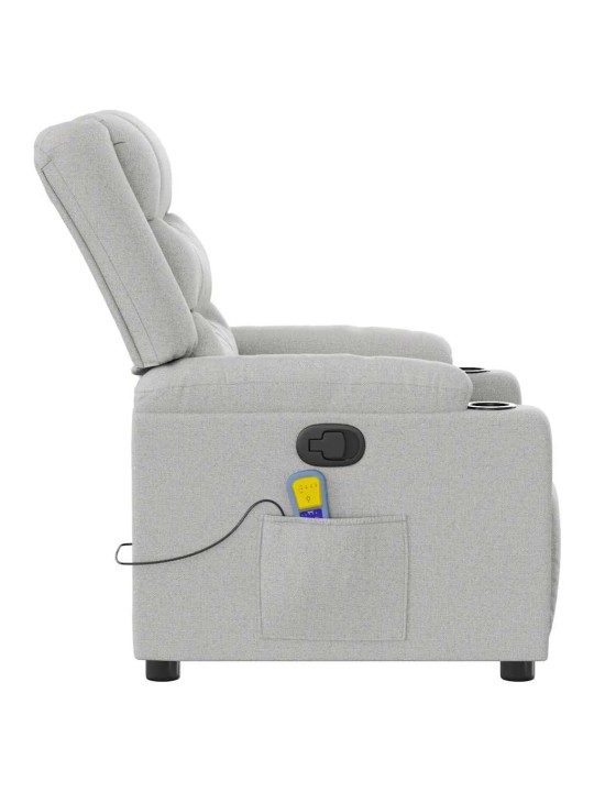 MASSAGE RECLINER TOOL CLOUD GREY FABRIC